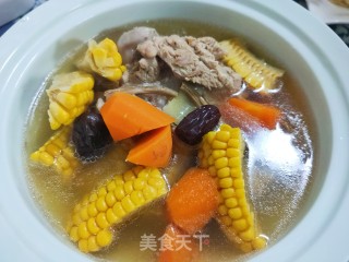 棒骨玉米汤的做法步调：13