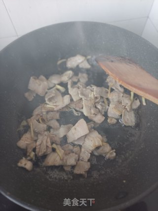 “五花肉”荷兰豆回锅肉的做法步调：9