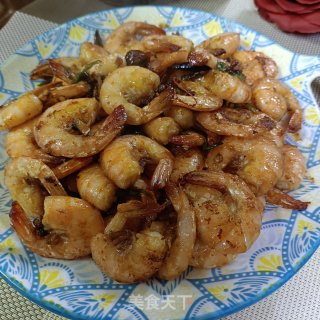 辣炒年夜虾的做法步调：9