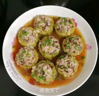 猪肉木耳酿苦瓜的做法步调：12