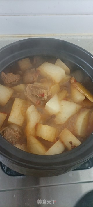 羊肉萝卜煲的做法步调：13