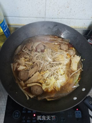 牛肉丸烩菜的做法步调：9