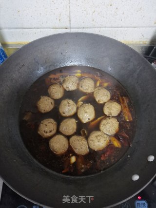 牛肉丸烩菜的做法步调：6