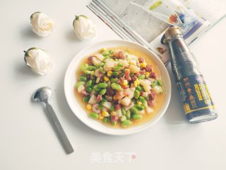 毛豆香肠的做法步调：15