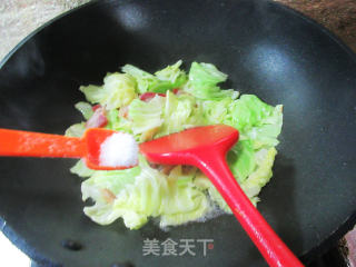 风干肉炒包心菜的做法步调：6
