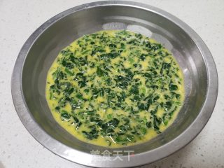 菠菜蒸蛋的做法步调：8
