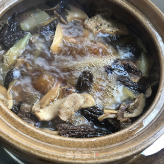 三黄鸡炖羊肚菌的做法步调：8