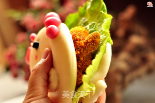 小鸡饼夹馒头的做法步调：16