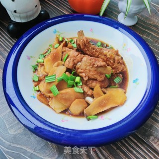 杏鲍菇烧排骨的做法步调：17