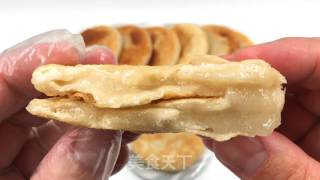 家常烫里糖饼，做法简单
一看便会，心感苦而没有腻。的做法步伐
：11