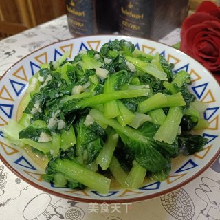 素炒黑塌菜的做法步调：8