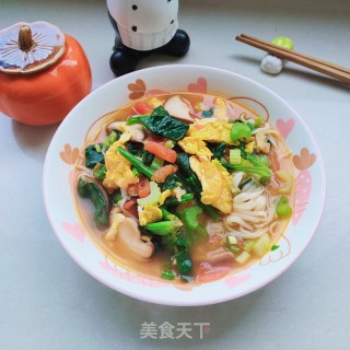喷鼻香
菇、菠菜汤里的做法步伐
：13