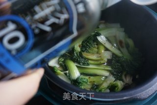 杏鲍菇炒塌菜的做法步调：6