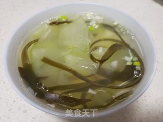 冬瓜海带汤的做法步调：7