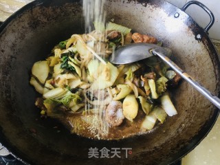 白烧肉烩菜的做法步调：10