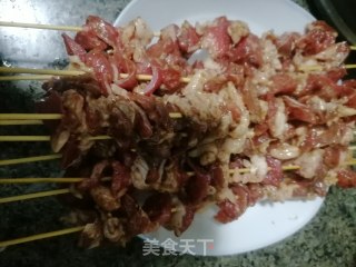 烤羊肉串的做法步调：2