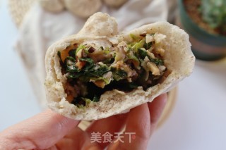 乌麦喷鼻菇青菜包子❗️一次收酵法的做法步调：16