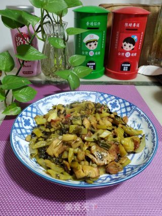 烧肉炒酸菜的做法步调：10