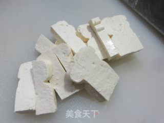 豆腐炒黄心菜的做法步调：4