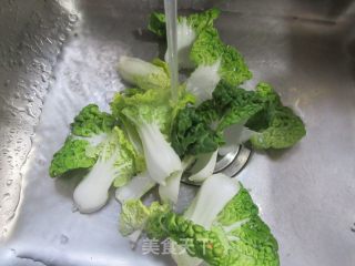豆腐炒黄心菜的做法步调：2