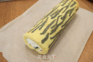 皋比纹奶油蛋糕卷的做法步调：18