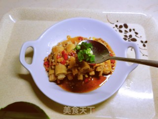 酸苦开胃的金针菇豆皮卷的做法步调：11