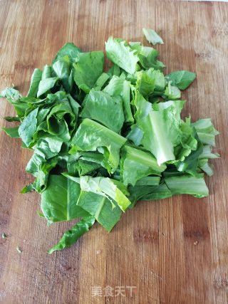油麦菜炒豆腐的做法步调：1