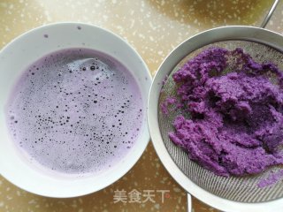 紫苦蓝脚擀里的做法步调：3