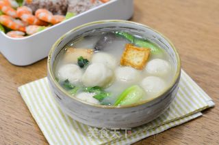 鱼丸青菜浓汤的做法步调：5