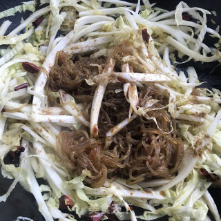 利剑菜炒粉条的做法步调：7