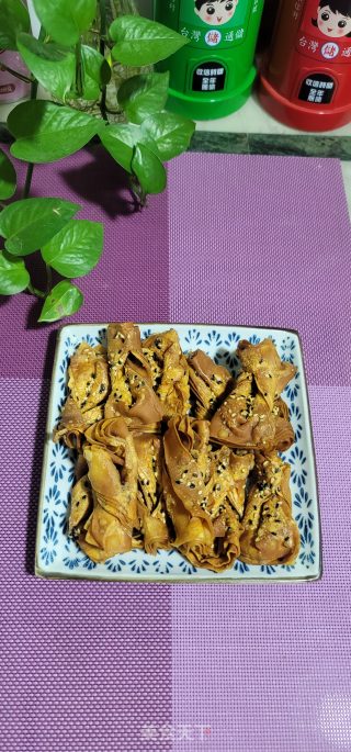 炸云吞皮的做法步调：12