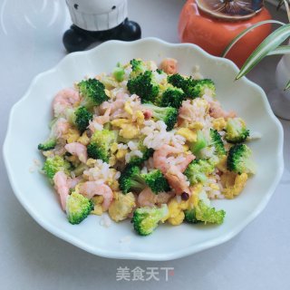 西蓝花炒饭的做法步调：8