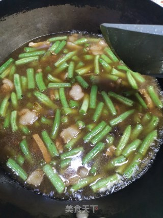 豆角焖里家常做法的做法步调：5