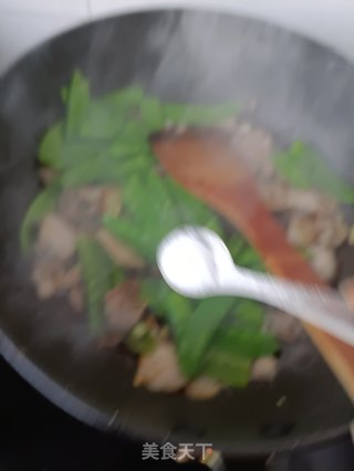 “五花肉”荷兰豆回锅肉的做法步调：13