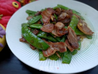 “五花肉”荷兰豆回锅肉的做法步调：15