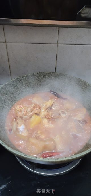 收菜蚝豉焖猪脚的做法步调：13