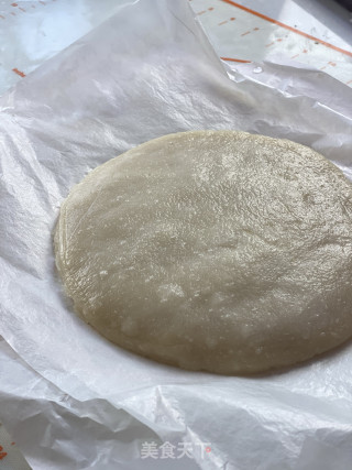 简朴易做、柔嫩筋讲的秋饼的做法步调：10