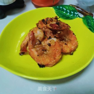 蒜喷鼻年夜虾的做法步调：10