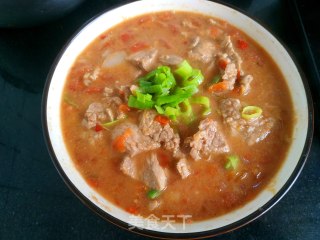酸汤肉片的做法步调：11
