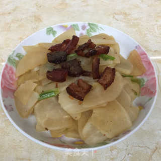 油渣炒萝卜的做法步调：7