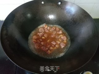 青白椒炒腊鸭腿的做法步调：5