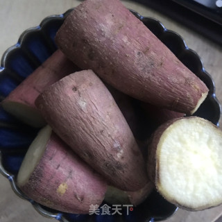 白薯丸子的做法步调：1