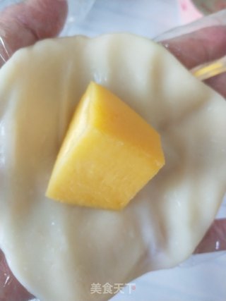 芒果橄蓉糯米糍的做法步调：8