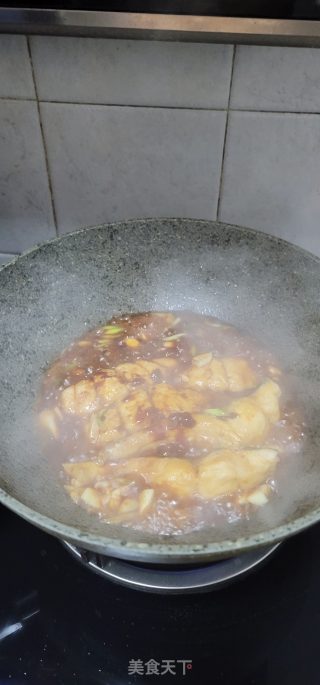 黄豆酱烧鱼腩的做法步调：8