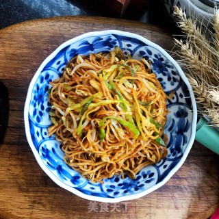 青椒芽菜炒细里的做法步调：11