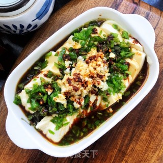 内乱脂豆腐拌京彩的做法步调：9