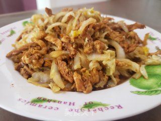 利剑菜炒鸡胸肉的做法步调：7