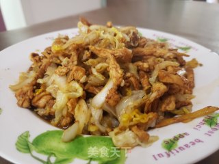 利剑菜炒鸡胸肉的做法步调：6