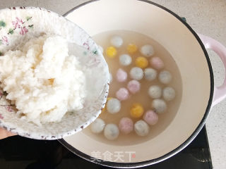 酒酿小汤圆的做法步调：4
