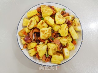 快脚早饭——黄金馒头丁的做法步调：9